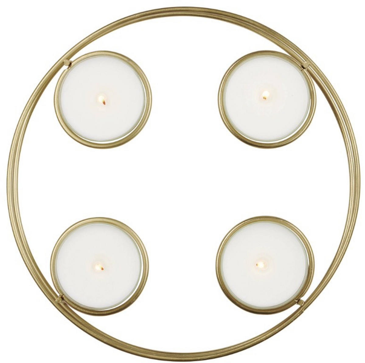 KERZENHALTER - Goldfarben, KONVENTIONELL, Metall (24,5/3,6cm) - ASA