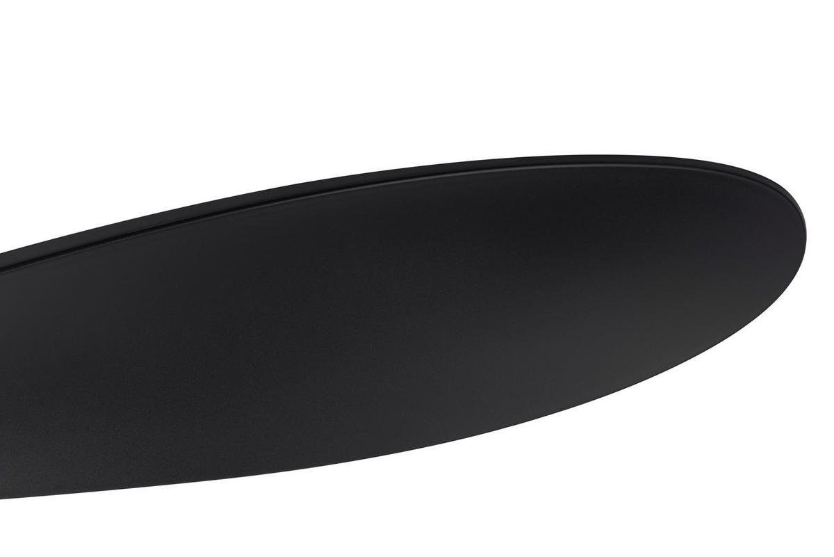 DECKENVENTILATOR - Schwarz, Basics, Kunststoff/Metall (132/3,5cm) - Mican