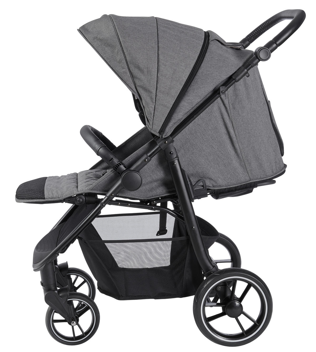 VOZIČEK MARELA  Spirit XL  siva  - črna/siva, Basics, kovina/tekstil (74/33/105cm) - Jimmylee