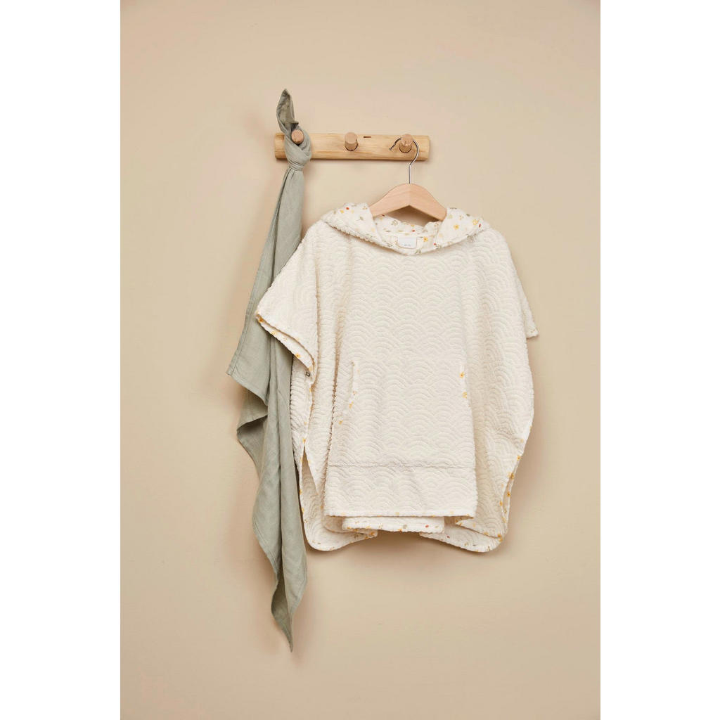 Thumbnail - Bebe Jou Poncho Bohemian Garden, Gelb, Grün, Weiß, Textil, Gr. 86/92, Oeko-Tex® Standard 100, Tunika, Pflegen, Baden, Ka...