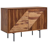 SIDEBOARD 100/71/40 cm  - Sheeshamfarben/Schwarz, Design, Holz/Metall (100/71/40cm) - MID.YOU