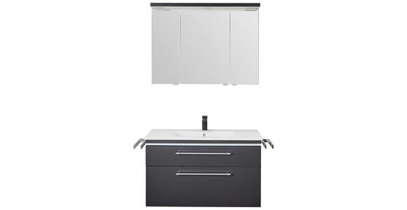 BADEZIMMER 3-teilig  in 90 cm  - Chromfarben/Weiß, Basics, Glas/Keramik (90cm) - Novel
