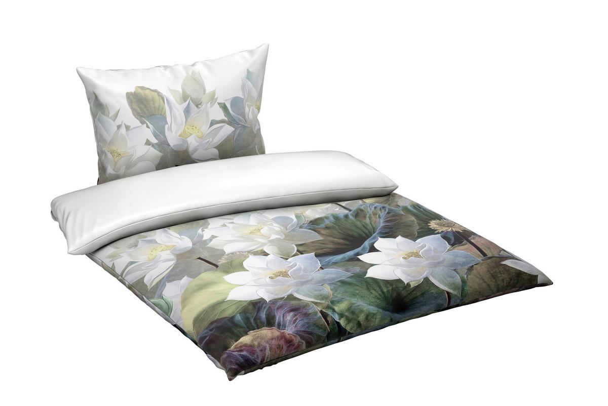 OBOJESTRANSKA POSTELJNINA 200/200 cm saten bela  - bela, Basics, tekstil (200/200cm) - Esposa