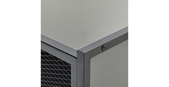 SIDEBOARD 100/75/41 cm in Anthrazit, Schwarz - Anthrazit/Schwarz, MODERN, Holzwerkstoff/Metall (100/75/41cm) - Novel