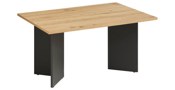 COUCHTISCH in Holzwerkstoff 86/58/44 cm - Dunkelgrau/Eiche Artisan, KONVENTIONELL, Holzwerkstoff (86/58/44cm) - Carryhome