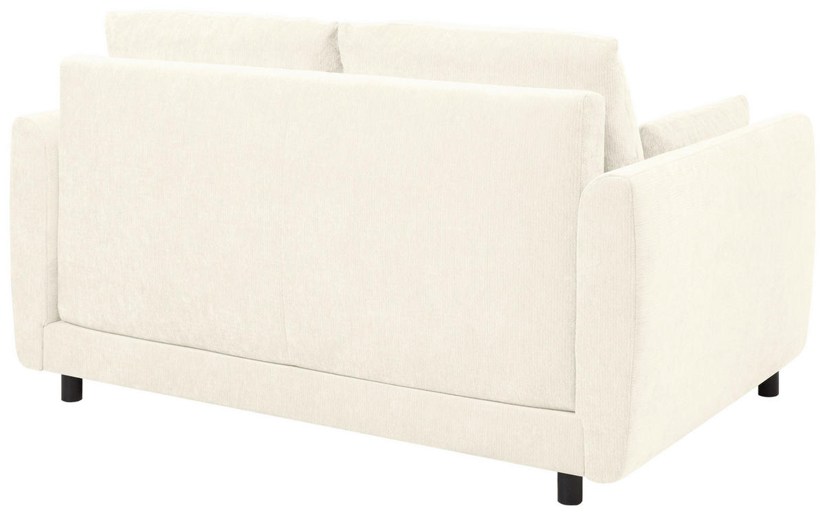 SCHLAFSOFA  in Chenille Creme  - Creme/Schwarz, KONVENTIONELL, Kunststoff/Textil (161/90/108cm) - Carryhome