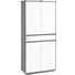 GARDEROBENSCHRANK Eiche teilmassiv lackiert Weiß, Eichefarben - Eichefarben/Weiß, Basics, Holz/Holzwerkstoff (86/193/37cm) GARDEROBENSCHRANK Eiche teilmassiv lackiert Weiß, Eichefarben - Eichefarben/Weiß, Basics, Holz/Holzwerkstoff (86/193/37cm)