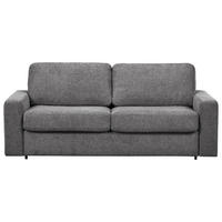 SCHLAFSOFA Flachgewebe Grau  - Schwarz/Grau, MODERN, Kunststoff/Textil (195/80/100cm) - Carryhome