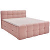 BOXBETT 180/200 cm  in Rosa  - Schwarz/Rosa, Design, Holz/Kunststoff (180/200cm) - Moderano