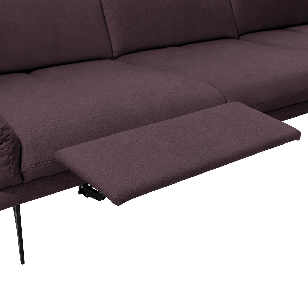 ECKSOFA in Echtleder Dunkelbraun  - Anthrazit/Dunkelbraun, Design, Leder/Metall (308/173cm) - Joop!