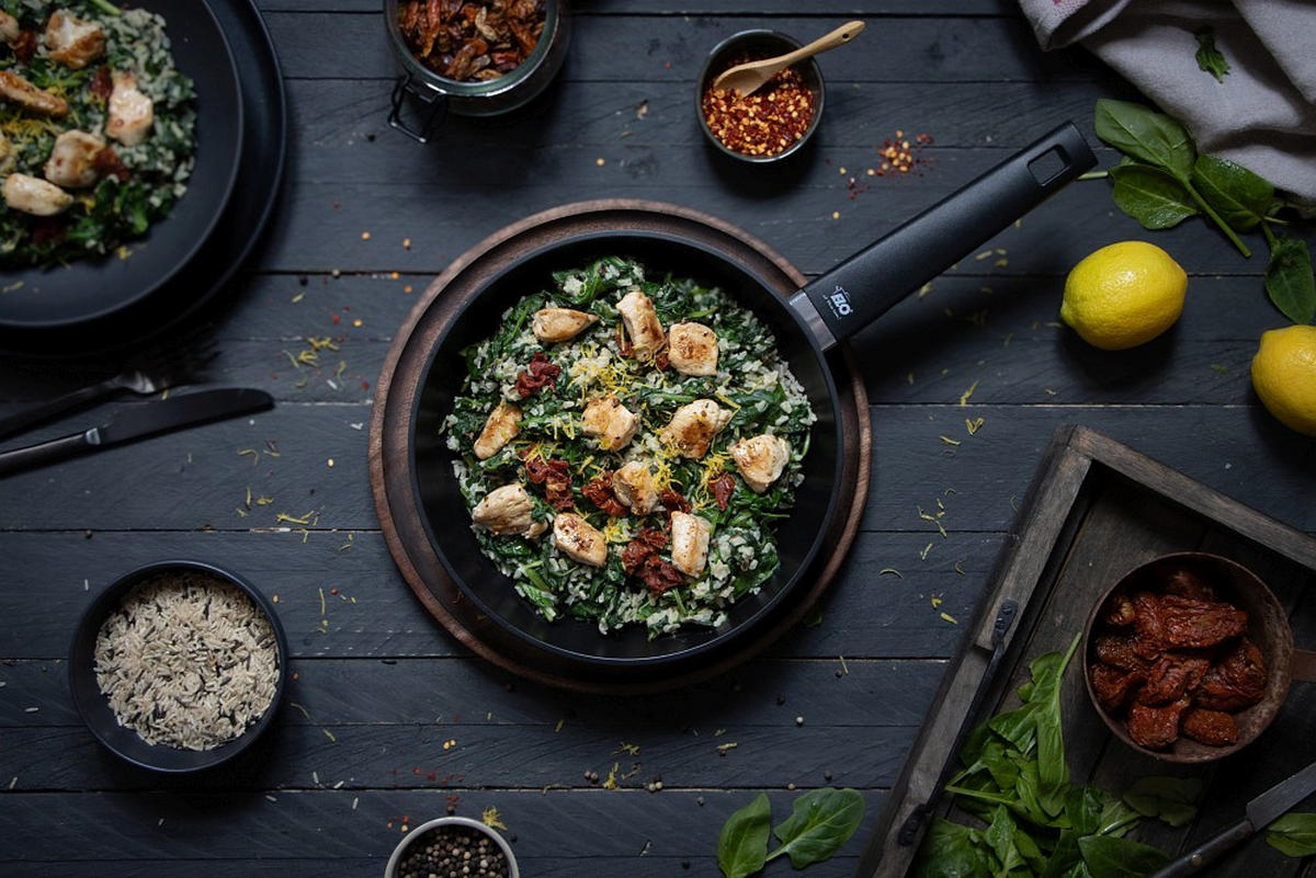 BRATPFANNE Smart Wave 24 cm  - Schwarz, Basics, Metall (24cm) - ELO