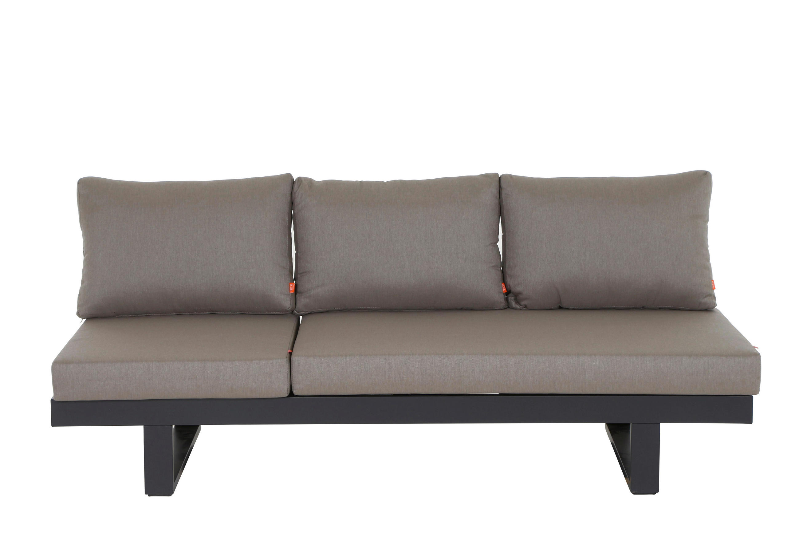 GARTENBANK 194,7/70/73 cm  Aluminium  - Taupe/Anthrazit, Basics, Textil/Metall (194,7/70/73cm) - Siena Garden