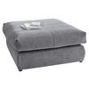 HOCKER Webstoff Dunkelgrau  - Dunkelgrau/Schwarz, Design, Kunststoff/Textil (110/50/110cm) - Carryhome