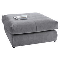 HOCKER Webstoff Dunkelgrau  - Dunkelgrau/Schwarz, Design, Kunststoff/Textil (110/50/110cm) - Carryhome