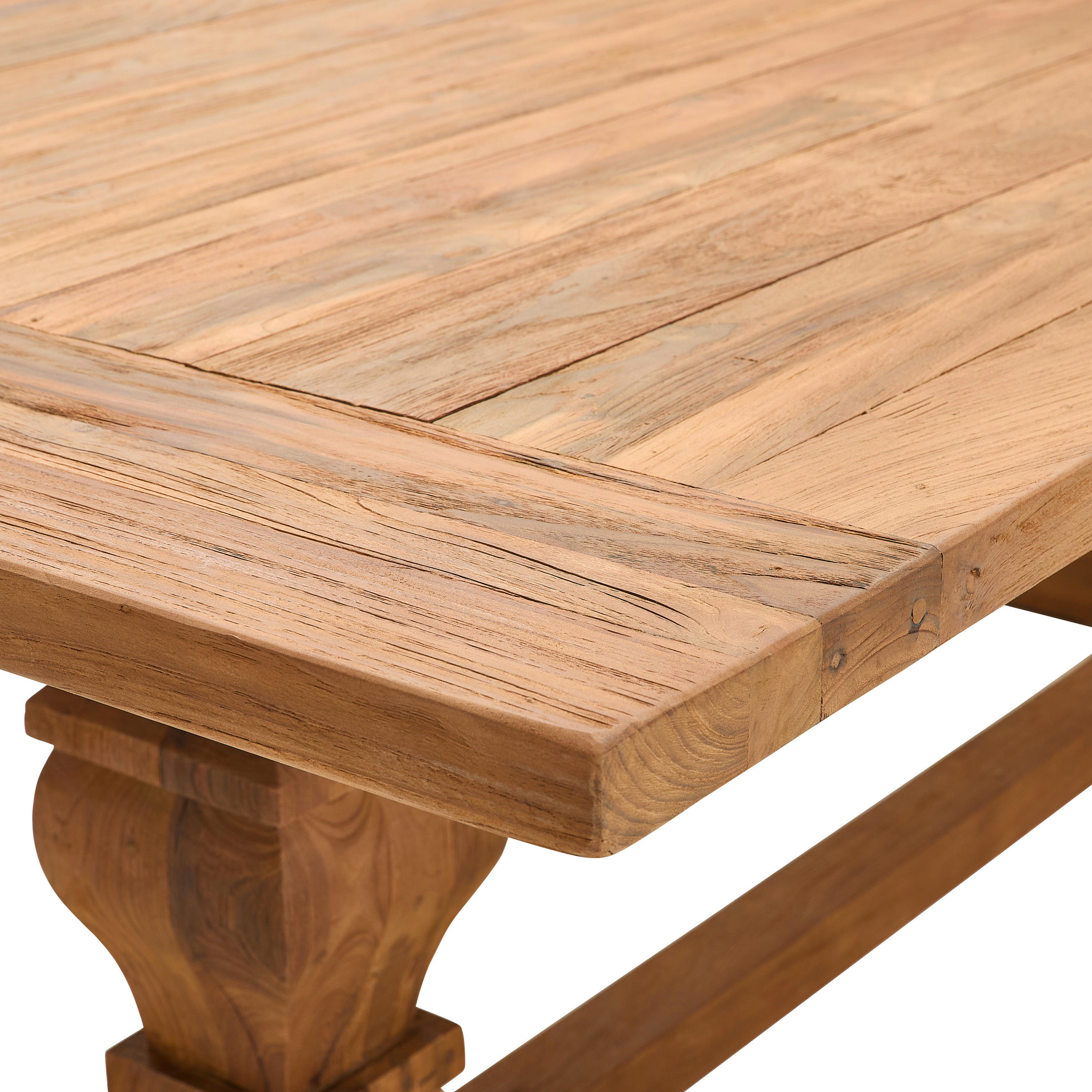 ESSTISCH Teakholz massiv rechteckig Naturfarben, Teakfarben  - Naturfarben/Teakfarben, ROMANTIK / LANDHAUS, Holz (240/110/77cm) - Landscape