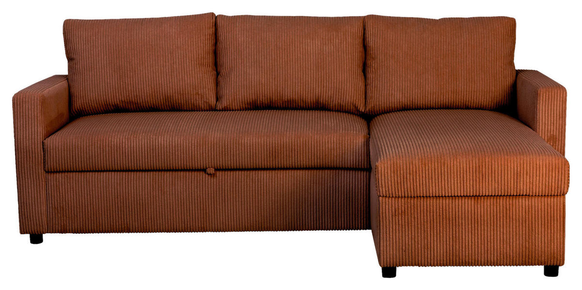 ECKSOFA Terracotta  - Terracotta, Basics, Holz/Kunststoff (215/145cm) - MID.YOU