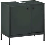 WASCHBECKENUNTERSCHRANK 60/62/32 cm  - Dunkelgrün/Schwarz, KONVENTIONELL, Holzwerkstoff/Kunststoff (60/62/32cm) - Xora