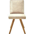 STUHL  in Mikrofaser Holz, Textil  - Eichefarben/Beige, Design, Holz/Textil (46/94/58cm) - Dieter Knoll