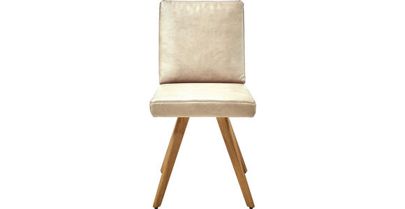 STUHL  in Mikrofaser Holz, Textil  - Eichefarben/Beige, Design, Holz/Textil (46/94/58cm) - Dieter Knoll