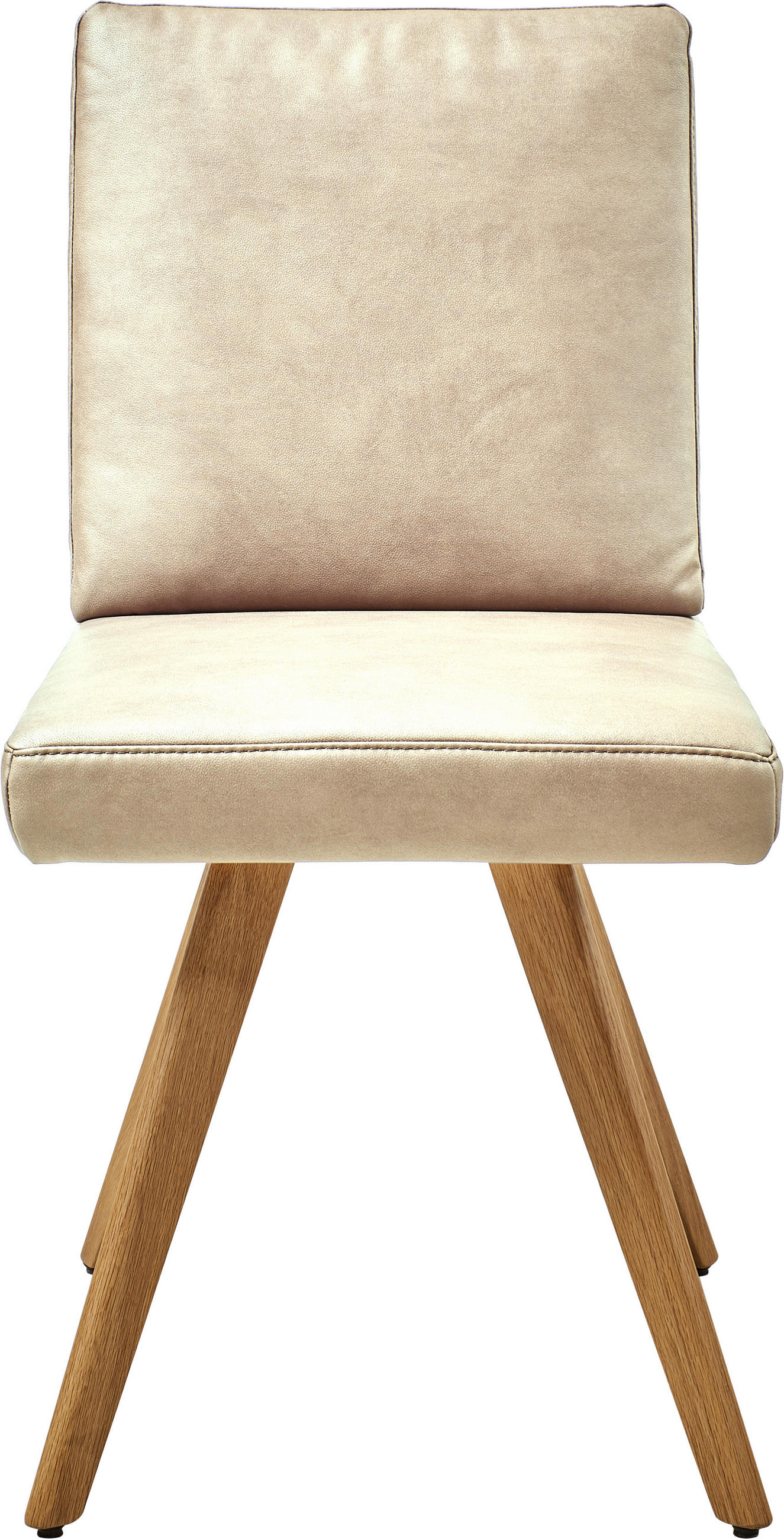 STUHL  in Mikrofaser Holz, Textil  - Eichefarben/Beige, Design, Holz/Textil (46/94/58cm) - Dieter Knoll