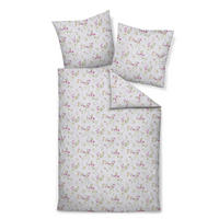 POSTELJNINA 135/200 cm mečkanka starinsko roza  - starinsko roza, Konvencionalno, tekstil (135/200cm) - Janine