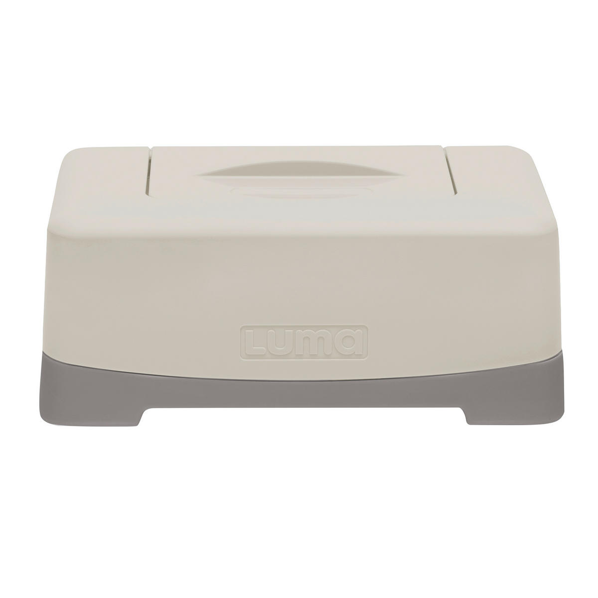FEUCHTTÜCHER-BOX  LUMA Almond  - Taupe, Basics, Kunststoff (21/13/9cm) - Bebe Jou