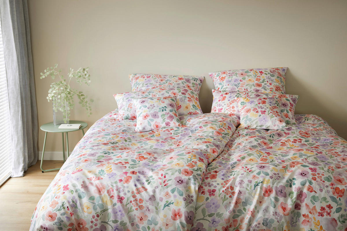 POSTELJNINA GENTLE 140/200 cm mako saten večbarvno  - večbarvno, Konvencionalno, tekstil (140/200cm) - Elegante