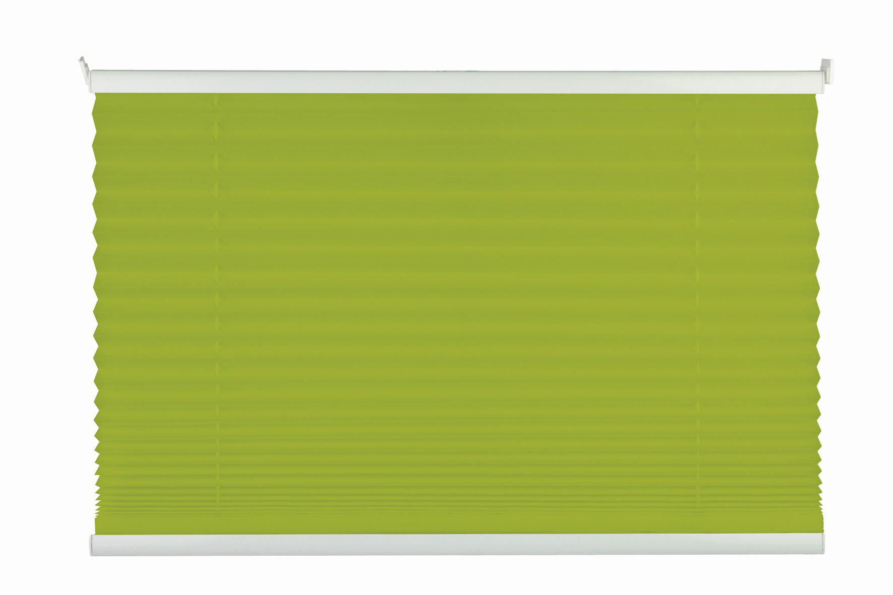 PLISSEE  halbtransparent   80/210 cm   - Grün, Design, Textil (80/210cm)
