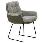 ARMLEHNSTUHL  in Webstoff  - Schwarz/Braun, Design, Textil/Metall (63/90/69cm) - Johann Jakob