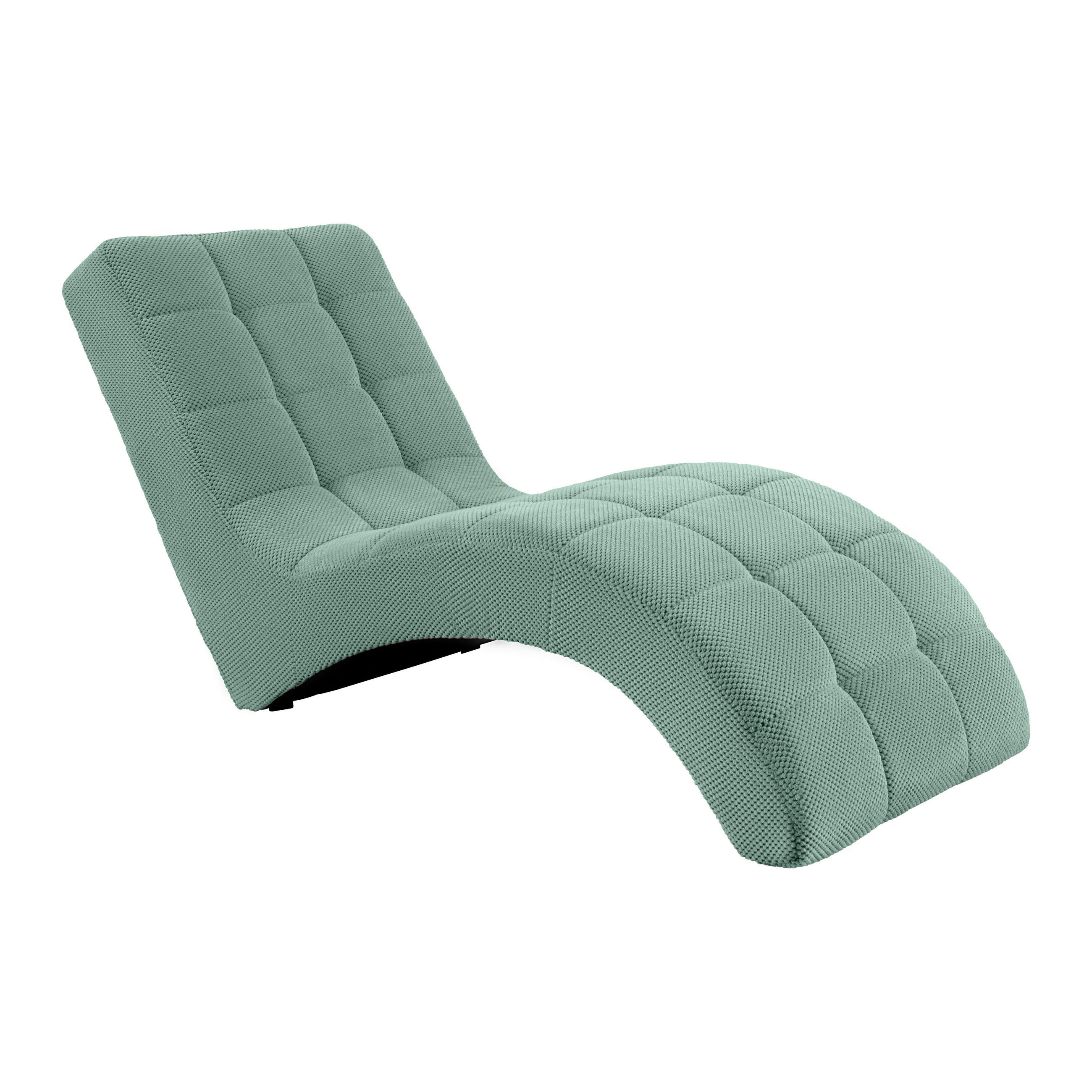 LIGGFÅTÖLJ i vävt tyg turkos  - turkos/svart, Modern, textil/plast (68/80/167cm) - MID.YOU