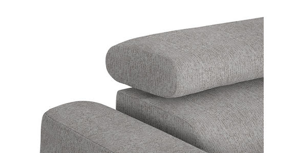 ECKSOFA in Webstoff Taupe 280/205 cm - Taupe/Schwarz, Design, Textil/Metall (280/205cm) - Xora