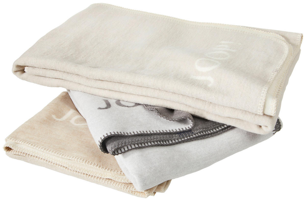 WOHNDECKE MELANGE DOUBLEFACE 150/200 cm  - Schieferfarben/Hellgrau, Design, Textil (150/200cm) - Joop!