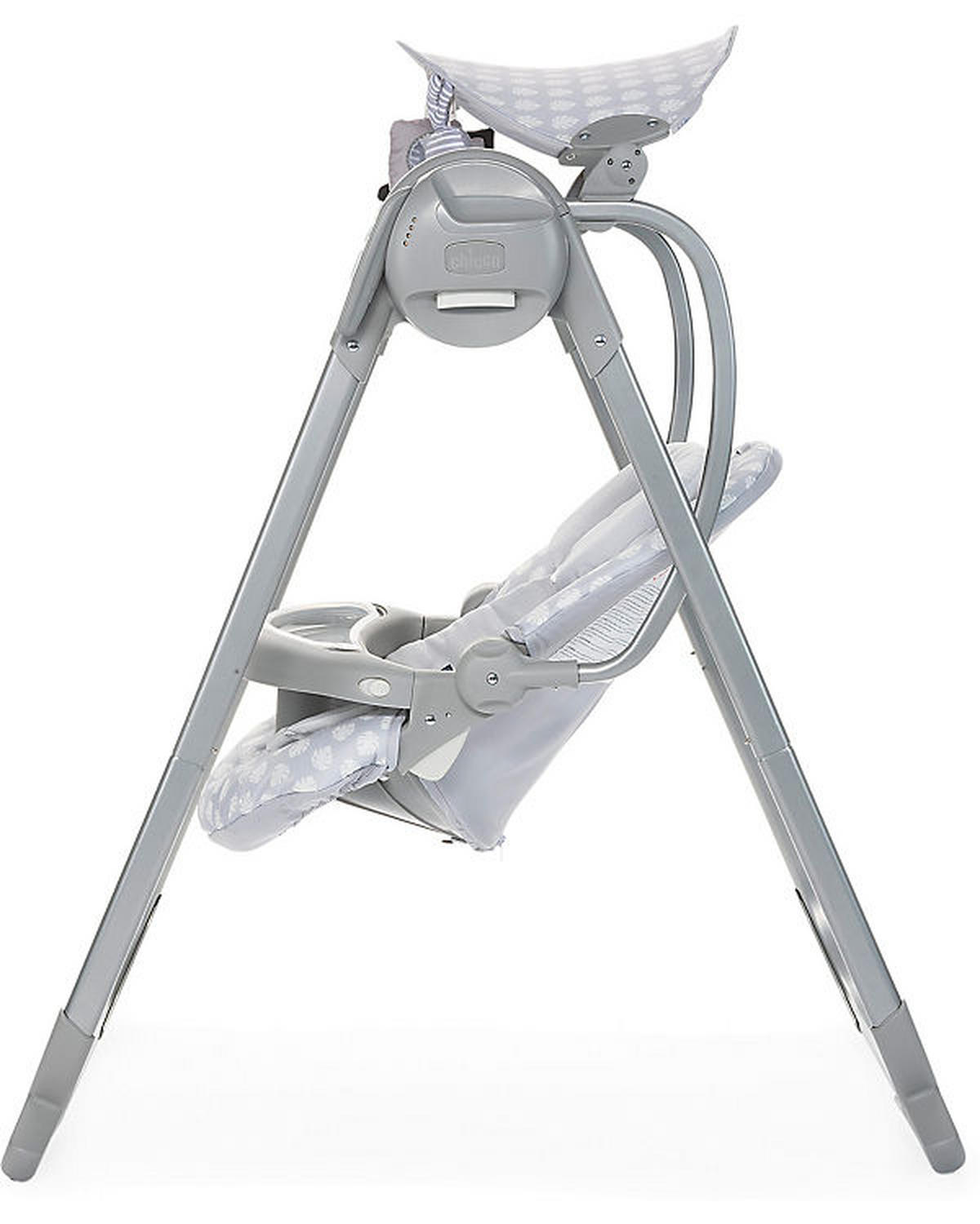 SCHAUKELWIPPE POLLY SWING UP Silberfarben   - Silberfarben/Hellgrau, Basics, Textil/Metall (73/108/90cm) - Chicco