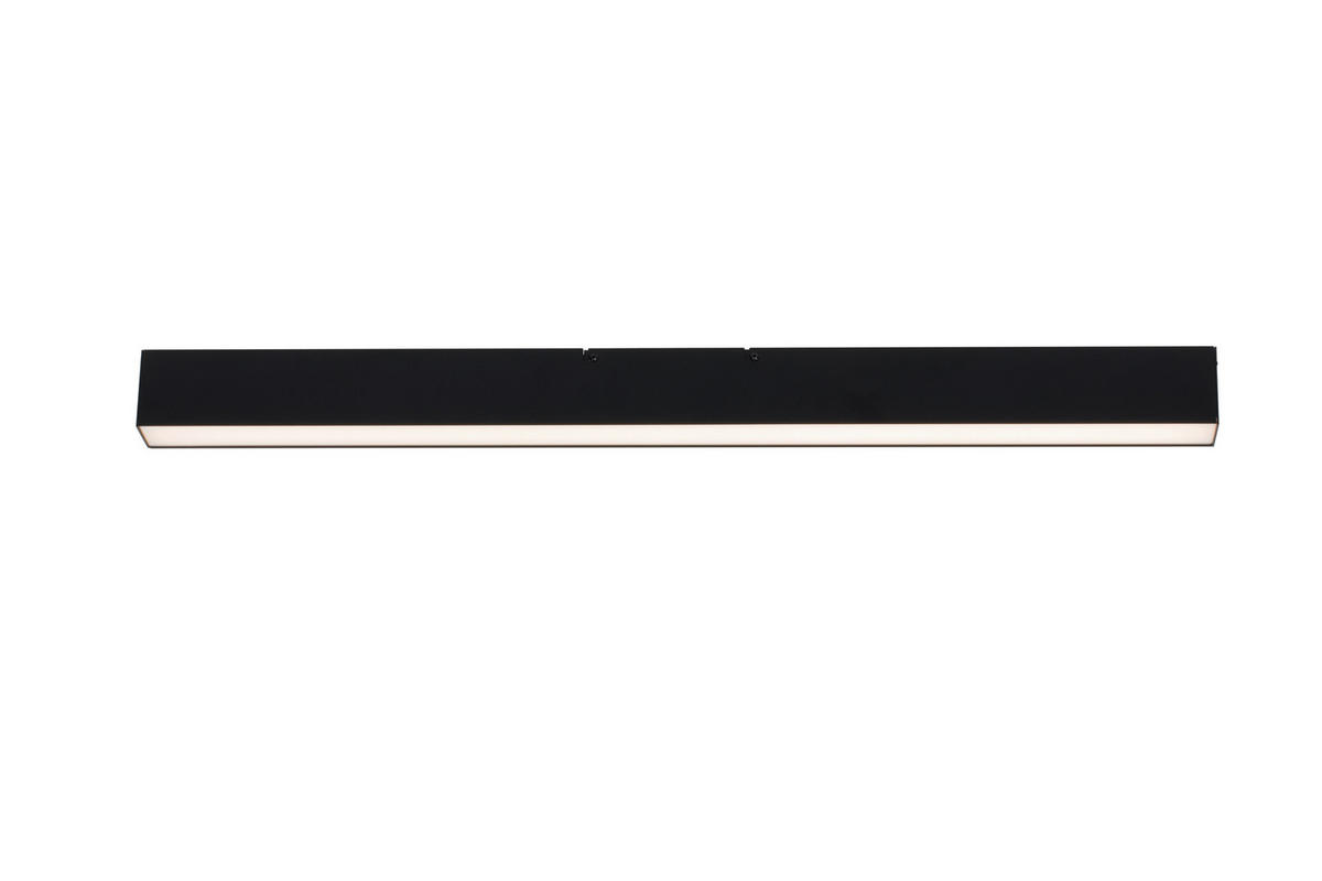 LED-DECKENLEUCHTE Rijeka 100/7,7/6 cm   - Schwarz, Design, Kunststoff/Metall (100/7,7/6cm) - Novel