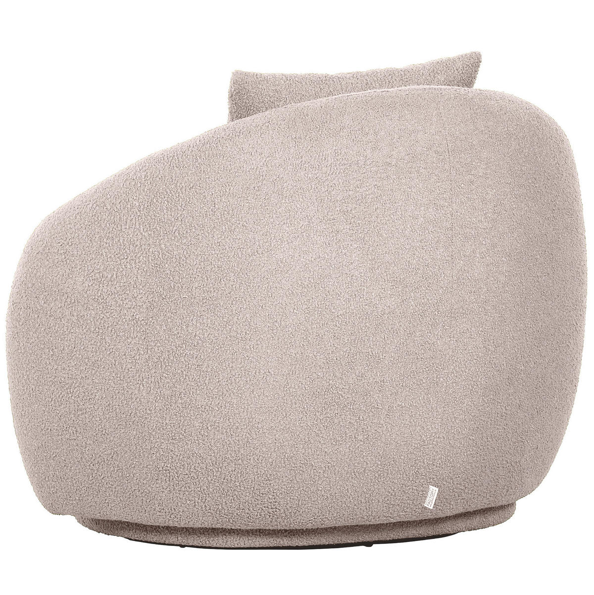 COCKTAILSESSEL in Chenille Rosa  - Schwarz/Rosa, Lifestyle, Textil/Metall (101/79/96cm) - Xora