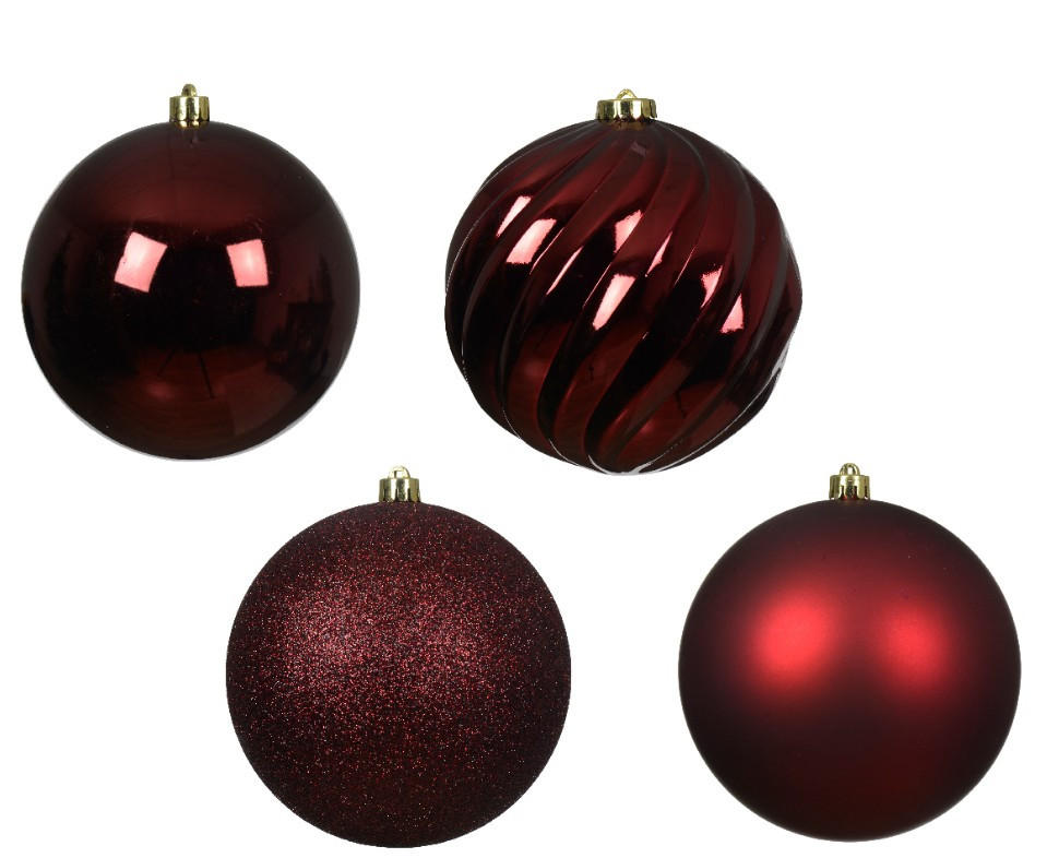 CHRISTBAUMKUGEL-SET  - Basics (14,00/14,00/14,00cm) - X-Mas