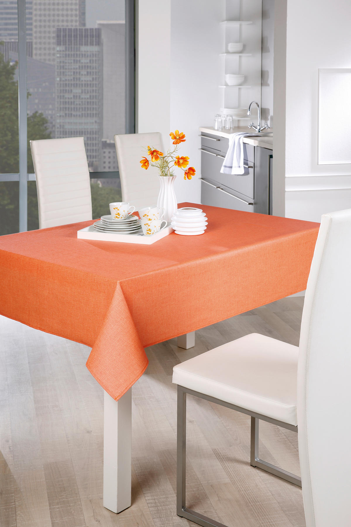 TISCHDECKE OSLO Textil Orange 110/140 cm  - Orange, Basics, Textil (110/140cm) - Peyer Syntex