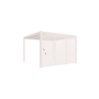 PERGOLA-SEITENTEIL 123/235/10 cm   - Weiß, Basics, Metall (123/235/10cm) - Gardenson