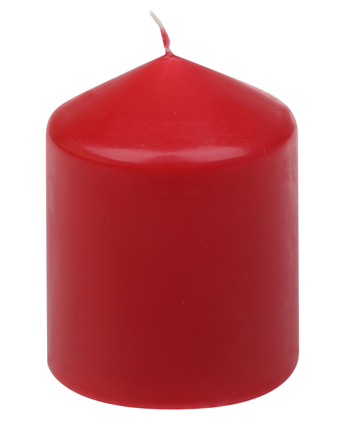 STUMPENKERZE  - Rot, Basics, Naturmaterialien (7,7/10cm) - Steinhart