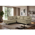 ECKSOFA Fango Echtleder  - Chromfarben/Fango, Design, Leder/Metall (224/252cm) - Novel