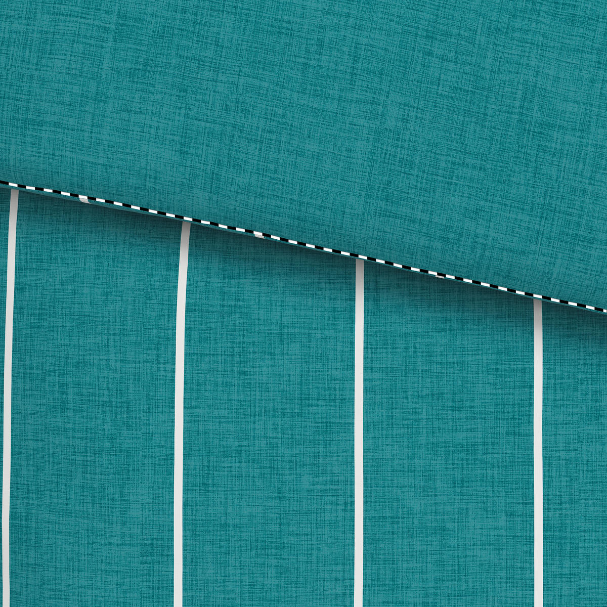 WENDEBETTWÄSCHE Renforcé 200/200 cm  - Petrol, KONVENTIONELL, Textil (200/200cm) - Novel