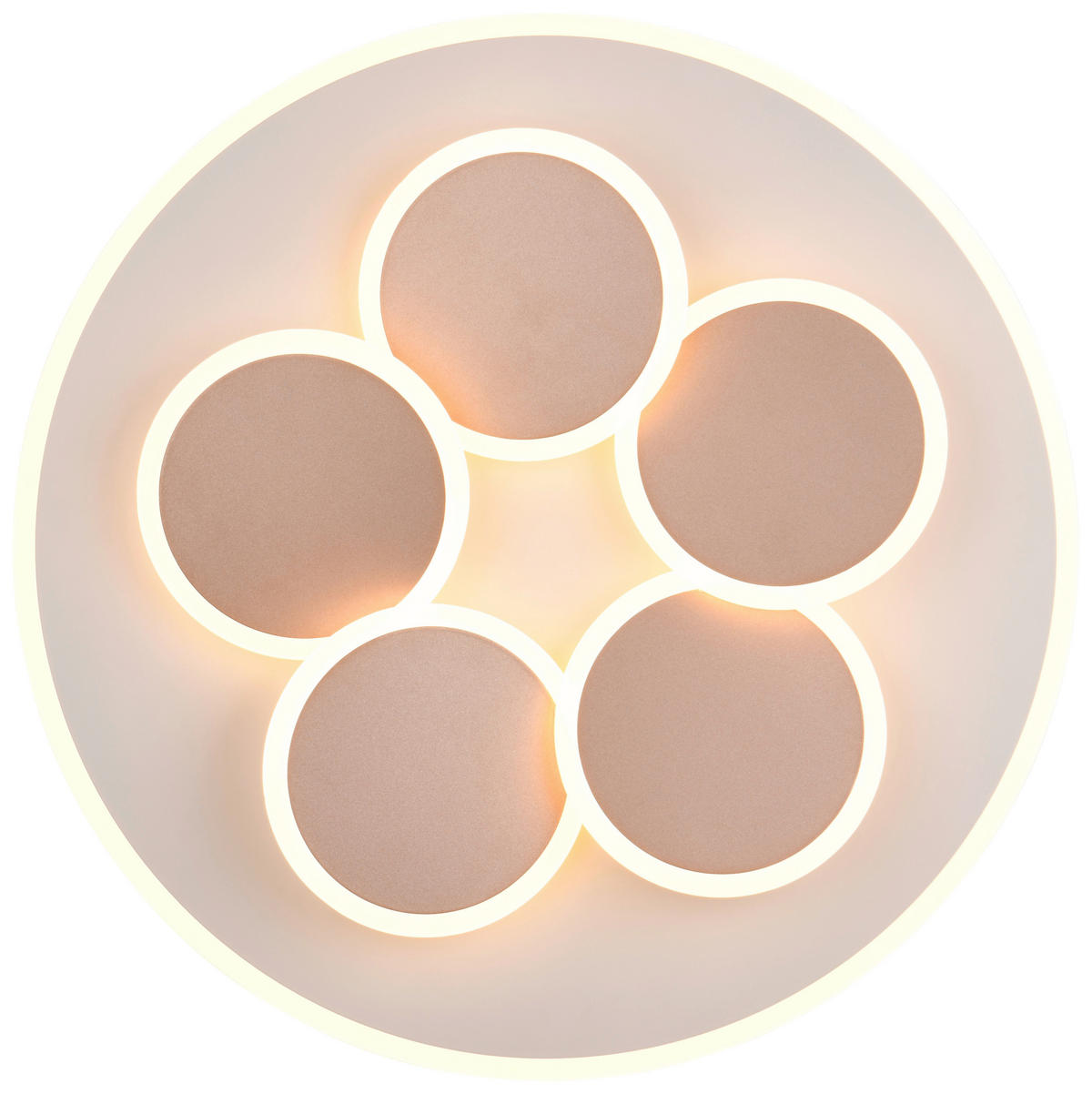 LED-DECKENLEUCHTE 49/7.5 cm   - Braun/Grau, Design, Metall (49/7.5cm) - Trio Leuchten