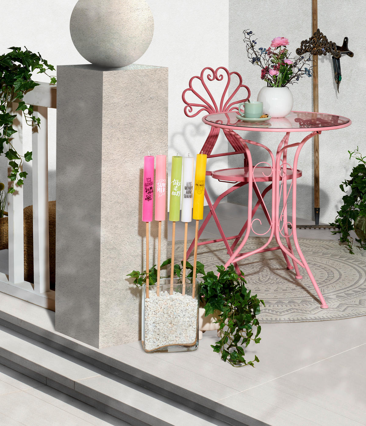 KERZE - Weiß, Basics (3,8/23cm)