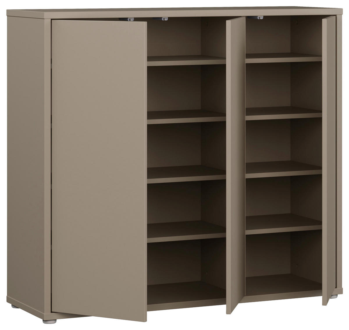 SCHUHSCHRANK  in 109,2/99,1/34,9 cm  - Taupe/Grau, MODERN, Holzwerkstoff/Kunststoff (109,2/99,1/34,9cm) - Carryhome