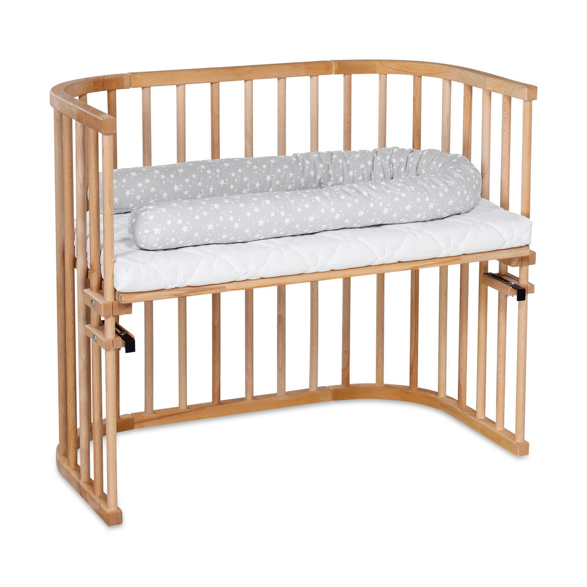 BEISTELLBETT  96/54/79 cm  - Kernbuche, Basics, Holz (96/54/79cm) - Babybay