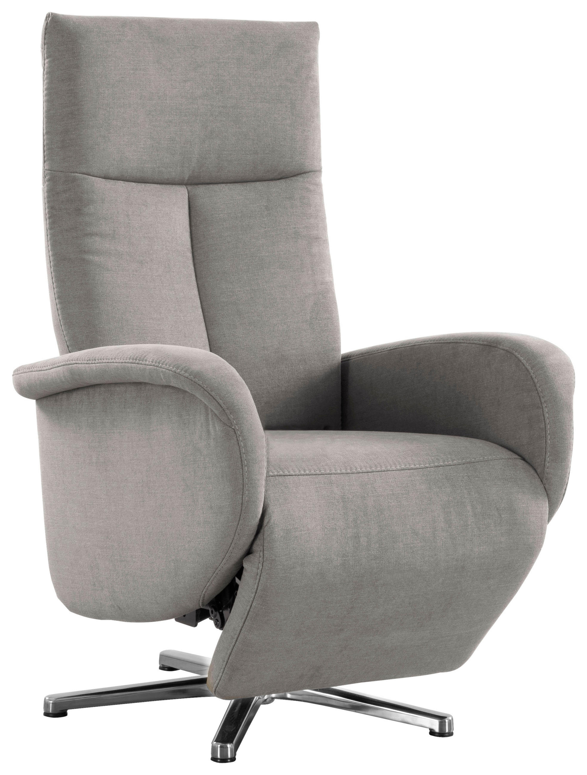 DREHSTUHL Flachgewebe Silberfarben - Chromfarben/Silberfarben, KONVENTIONELL, Textil/Metall (75/112/82cm) - Sit & More