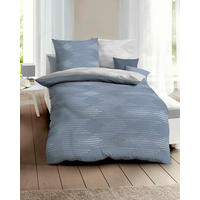 POSTELJNINA IKAT 240/220 cm saten modra  - modra, Basics, tekstil (240/220cm) - Kaeppel