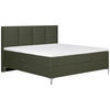 BOXSPRINGBETT 140/200 cm  in Dunkelgrün  - Dunkelgrün/Alufarben, MODERN, Textil (140/200cm) - MID.YOU