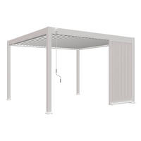 PERGOLA-SEITENTEIL - Weiss, Basics, Metall (123/235/10cm) - Gardenson