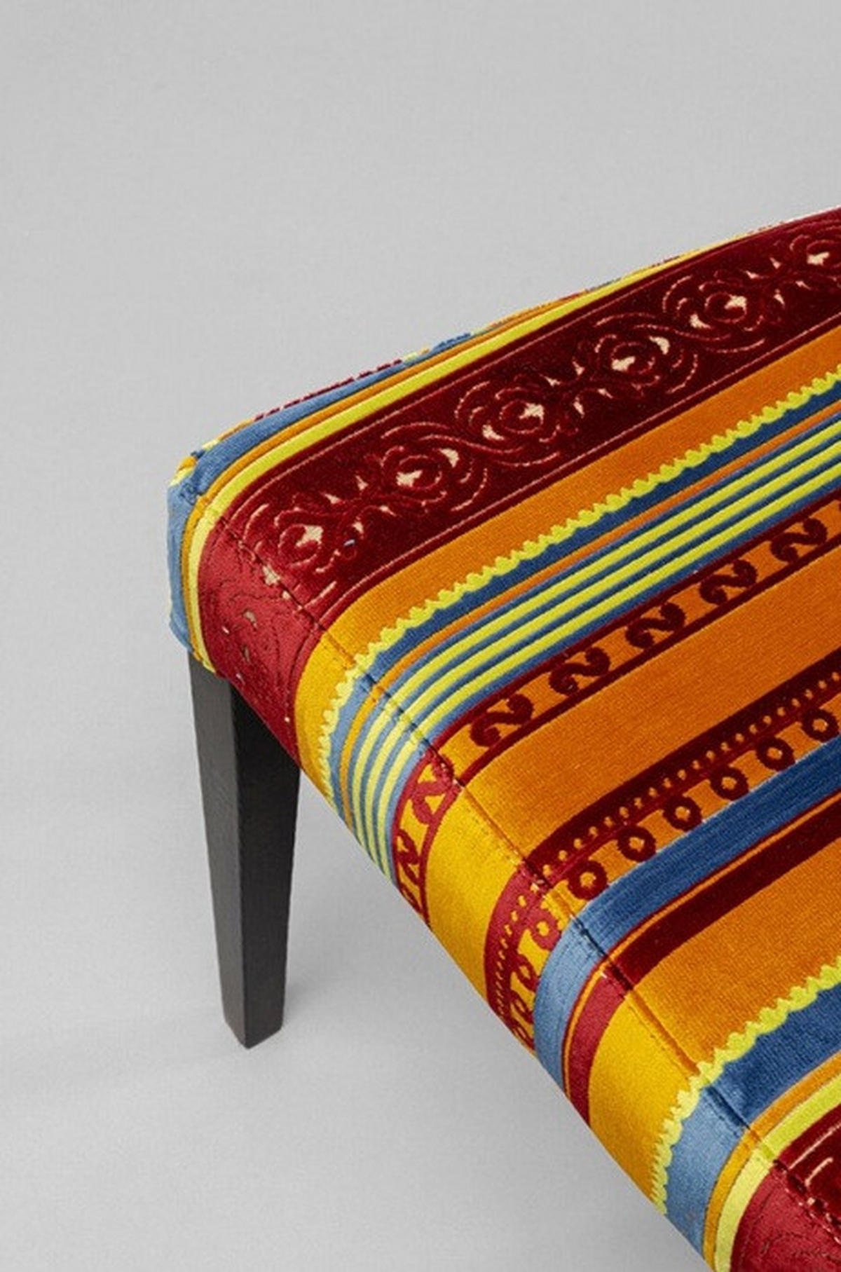 STUHL  in Textil  - Dunkelbraun/Multicolor, Design, Holz/Textil (46/97/65cm) - Kare-Design